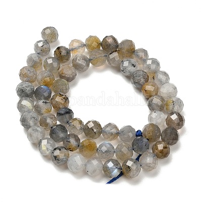 Природные лабрадорита бисер нитей G-RM2025524-A01-6mm-1