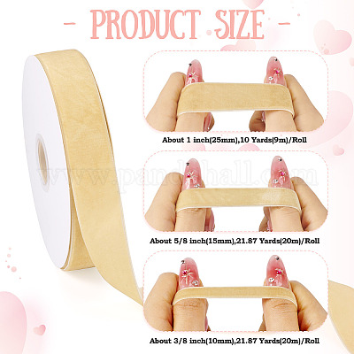 3 рулон 3-х видов бархатной ленты SRIB-YS0001-01B-1