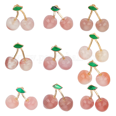10 шт. подвески из натурального агата в виде фруктов G-OC0005-93-1