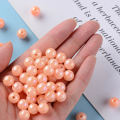 Непрозрачные акриловые бусины MACR-S370-D10mm-A12-1