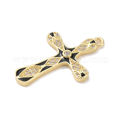 Стойки обшивки латунь микро проложить Циркон подвеску KK-A224-14G-03-1