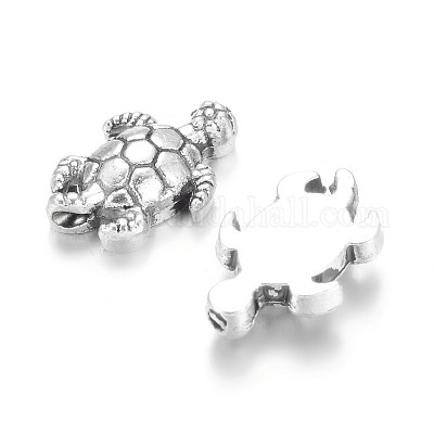 Сплавочные овальные бусины тибетского стиля  TIBEB-7681-AS-NR-1