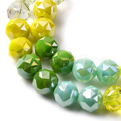 Прозрачные стеклянные бусины GLAA-Q009-01B-1