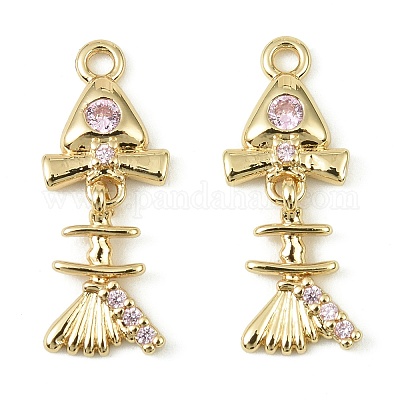 Латунные микро проложить кубического циркония подвески KK-C107-16G-1