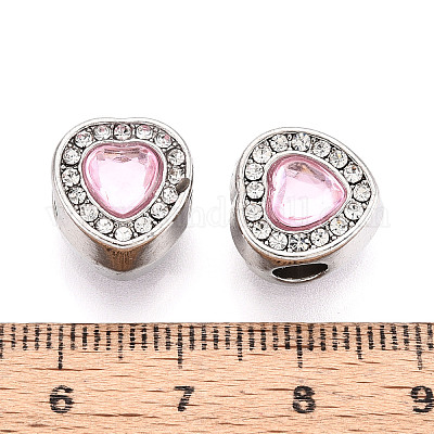 Стойки покрытие сплава горный хрусталь европейских бусы FIND-N011-06P-1