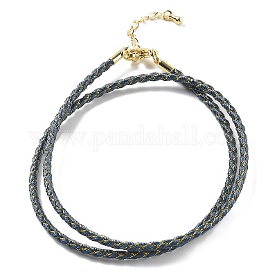 Изготовление плетеных ожерелий из полиэфирного шнура MAK-L043-03G-26-1