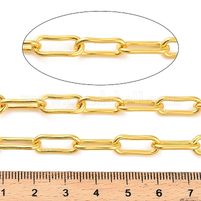 Овальные цепочки из скрепок из нержавеющей стали CHS-G040-01B-G-1