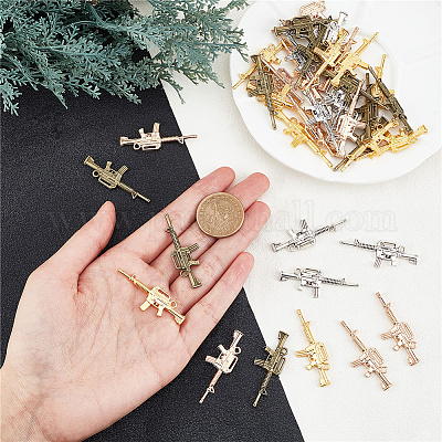 Shop CRASPIRE Gun Nail Charms 32Pcs 4 Style 3D Nail Charms with