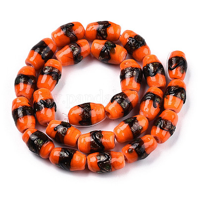 Бусины ручной работы бусины золотого песка LAMP-T006-01I-1