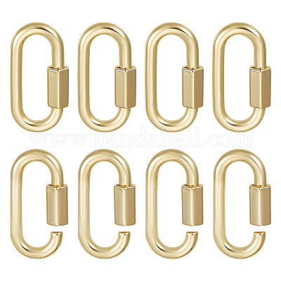 6 шт. подвески-замки с винтовым карабином из сплава FIND-UN0003-31LG-1