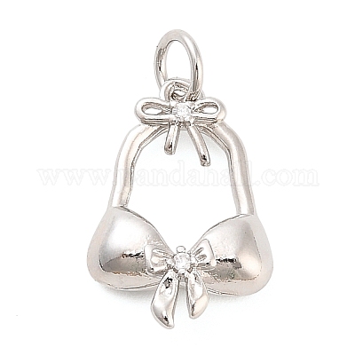 Латунные микро проложить кубического циркония подвески KK-H527-06B-P-1