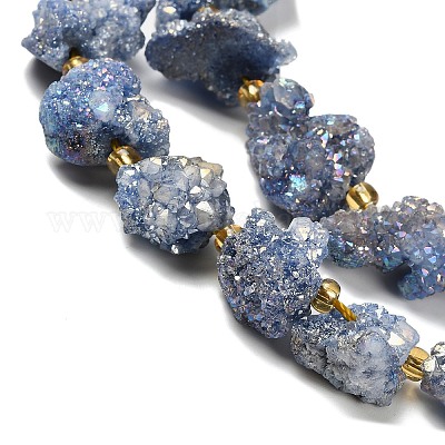 Гальванические натуральный druzy шарики агата стренг G-G289-02C-1