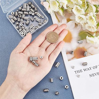 90 шт. 5 бусины из нержавеющей стали 304 STAS-UN0024-27-1