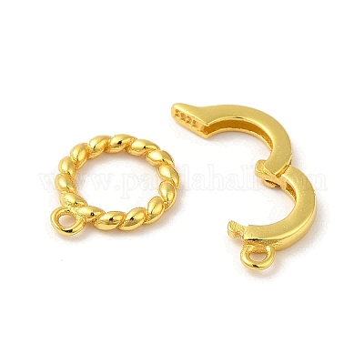 Покрытие стойки 925 застежка из стерлингового серебра STER-G038-06G-1