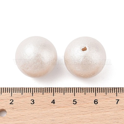 Покрытые бусины из АБС-пластика&nbsp;OACR-B026-03-1