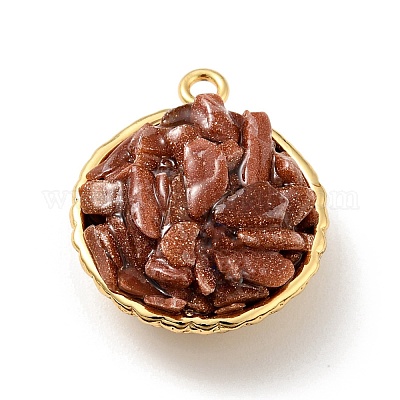 Подвески из натуральных и синтетических драгоценных камней KK-C242-05G-1