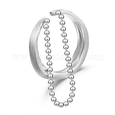 925 кольцо-манжета из серебра [925] пробы с родиевым покрытием JR795A-1