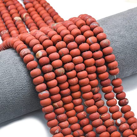 Натуральные красные яшмы бусы пряди G-P575-A17-8x5mm-1