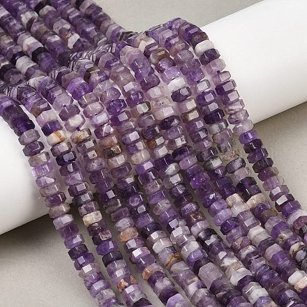 Natürlichen Amethyst Perlen Stränge G-G317-A22-3X6MM-1