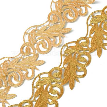 Полиэстер вышивка цветочная отделка DIY-WH0043-78B-1