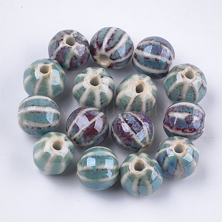 Handmade Porcelain Beads PORC-S498-24G-1
