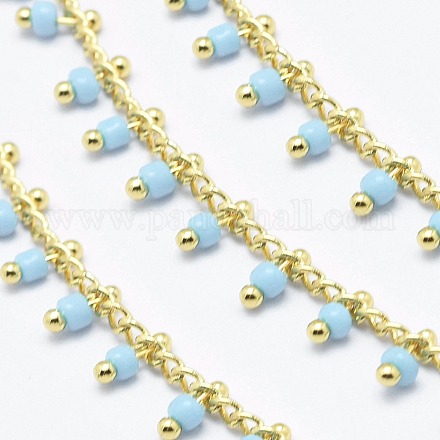 Chaînes de perles en verre manuels CHC-I026-H-01G-1