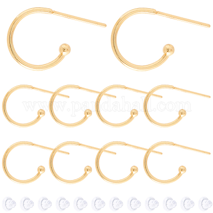 40 шт. фурнитура для сережек-гвоздиков из нержавеющей стали 304 STAS-SC0010-33G-1