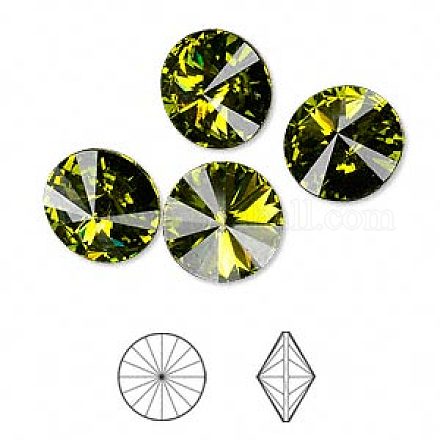 Cabujones de Diamante de imitación cristal austriaco 1122-SS47-F228-1