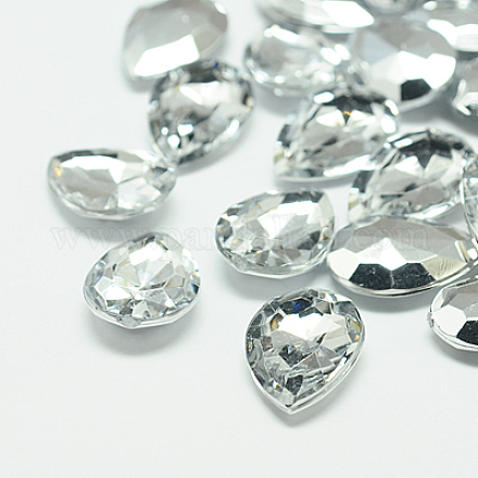Cabuchones de diamante de imitación de acrílico de Taiwan imitación GACR-A017-20x30mm-01-1