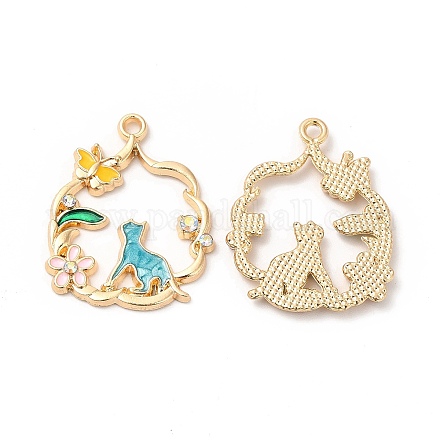 Подвески из эмали и сплава&nbsp;LS-ENAM-C005-27G-03-1