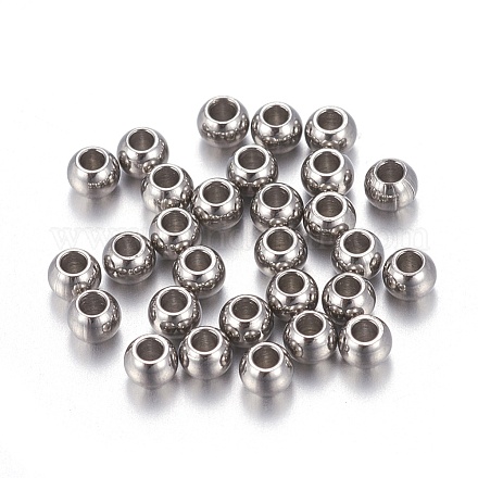 202 Stainless Steel Beads STAS-F170-07P-A-1
