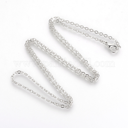 Messing Kabel Ketten Halsketten X-MAK-R019-P-1