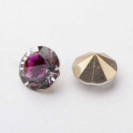 Diamond Shape Grade AAA Pointed Back Resin Rhinestone Cabochons RESI-F006-SS28-25-1