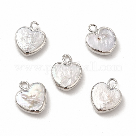 Pendenti di perle keshi naturali barocche PEAR-P004-25P-1