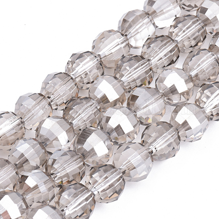 Chapelets de perles en verre électroplaqué EGLA-T003-10mm-B01-1