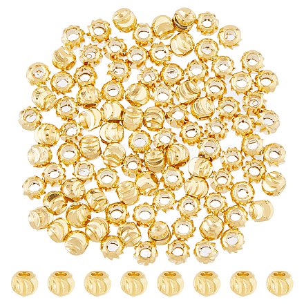 100 шт. Латунные бусины KK-HS0015-29G-1