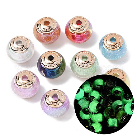 Непрозрачная светящаяся смола и пластиковые шарики CCB RESI-G119-15B-1