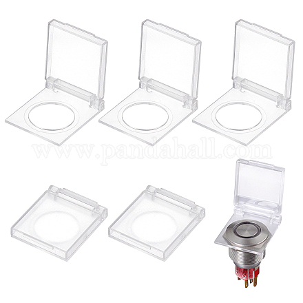 CHGCRAFT 5Pcs Diamond Art Light Pad Touch Button Protector Cover Plastic Light Table Switch Protector Diamond Painting Light Pad Button Cover for DIY Dimmer Art Supplies Button Tools 26x26mm KY-WH0042-01-1
