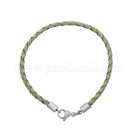 Braided Leather Cord Bracelet Makings MAK-M020-05-F-1