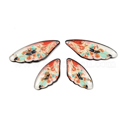 4шт 4 стиля прозрачные подвески из эпоксидной смолы RESI-B032-02D-1