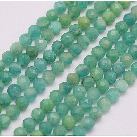 Chapelets de perles en amazonite naturelle G-F509-32-2mm-1