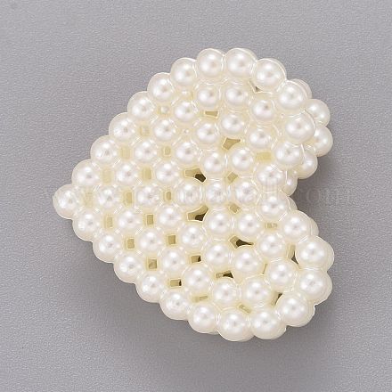 Pinzas de pelo de garra de perlas de imitación de plástico abs PHAR-G002-13-1