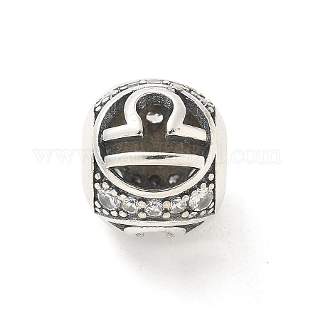 Латунные прозрачные фианиты европейские бусины FIND-M049-01AS-12-1