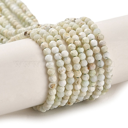 Chapelets de perles en opale vert naturel G-Z035-A02-01A-1