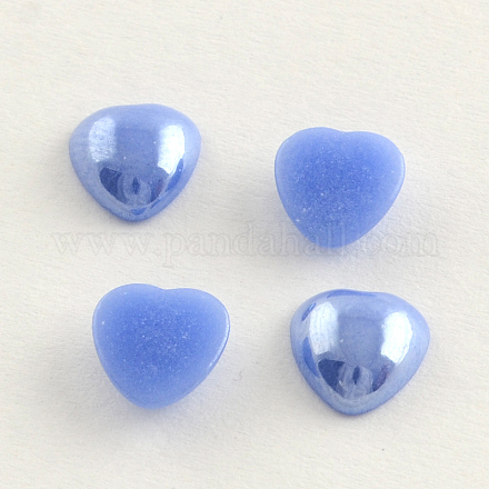 Pearlized Plated Opaque Glass Cabochons PORC-S800-12mm-10-1