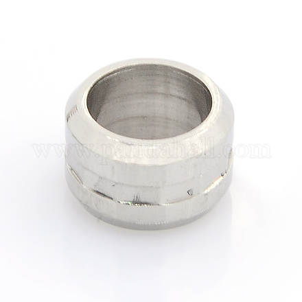 304 Stainless Steel Column Large Hole Beads STAS-J012-05-1