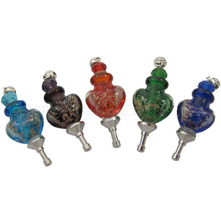 Lampwork handmade tappi di bottiglie di profumo antipolvere MOBA-X011-M-1