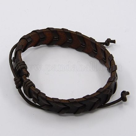 Fashionable Leather Cord Bracelets BJEW-G420-02-1