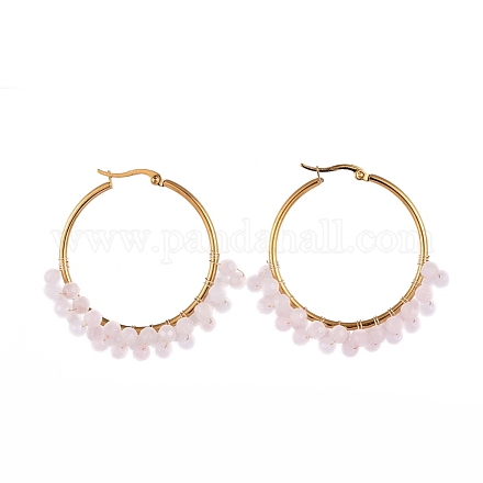 Boucles d'oreilles en perles EJEW-JE03953-01-1