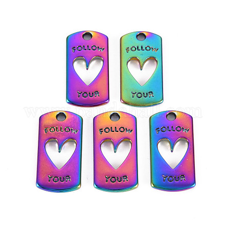 Colgantes de aleación de color arcoíris PALLOY-S180-239-NR-1